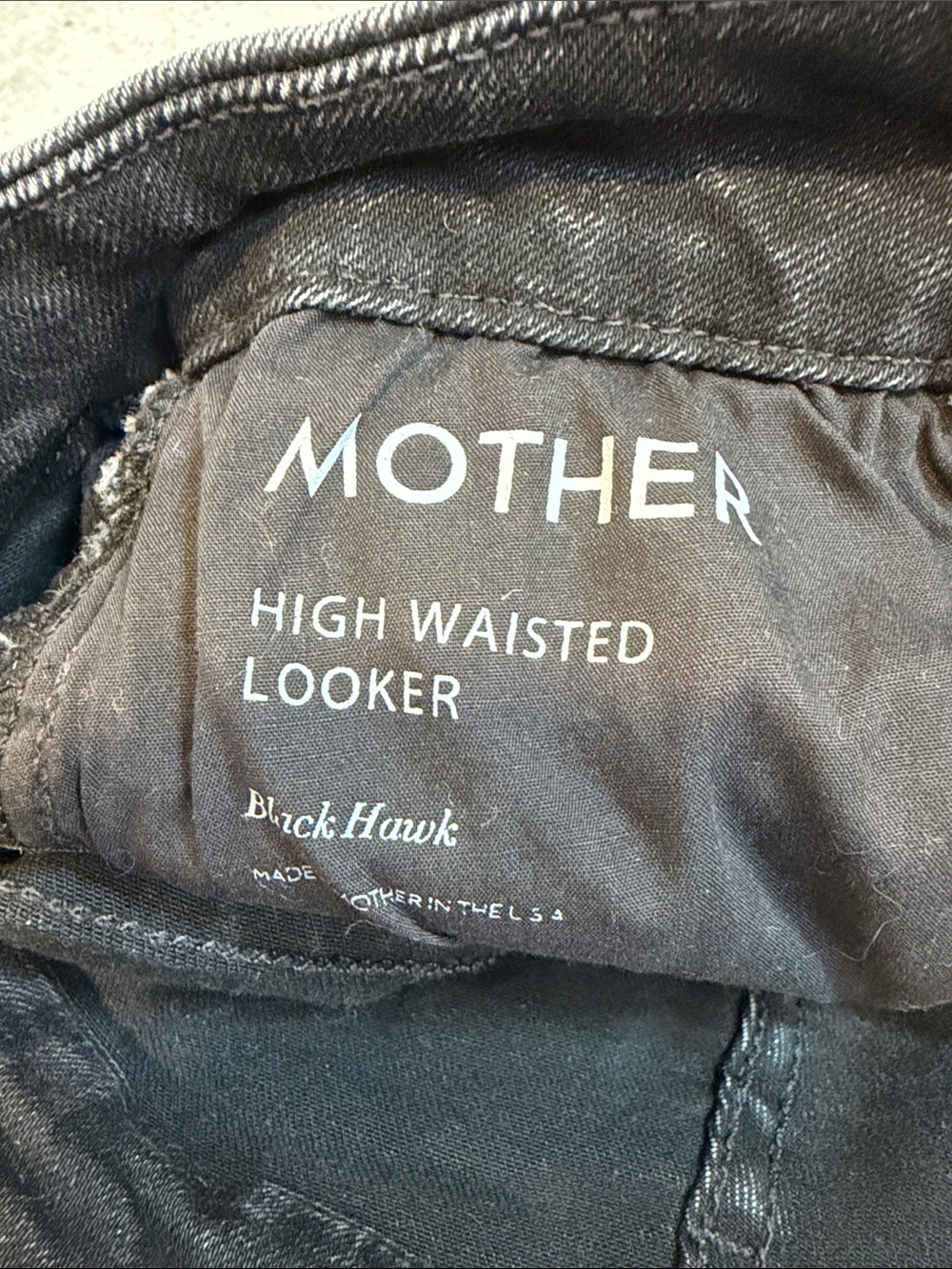MOTHER High Waisted Looker Black Skinny Jeans - Picture 3 of 7